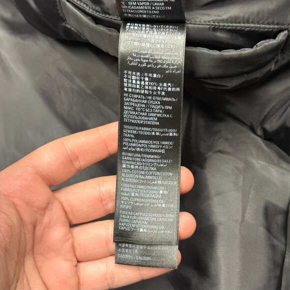 Balenciaga Hooded Bomber Jacket Faux Fur Hood Oversized Zip Blackk Large - Picture 12 of 14